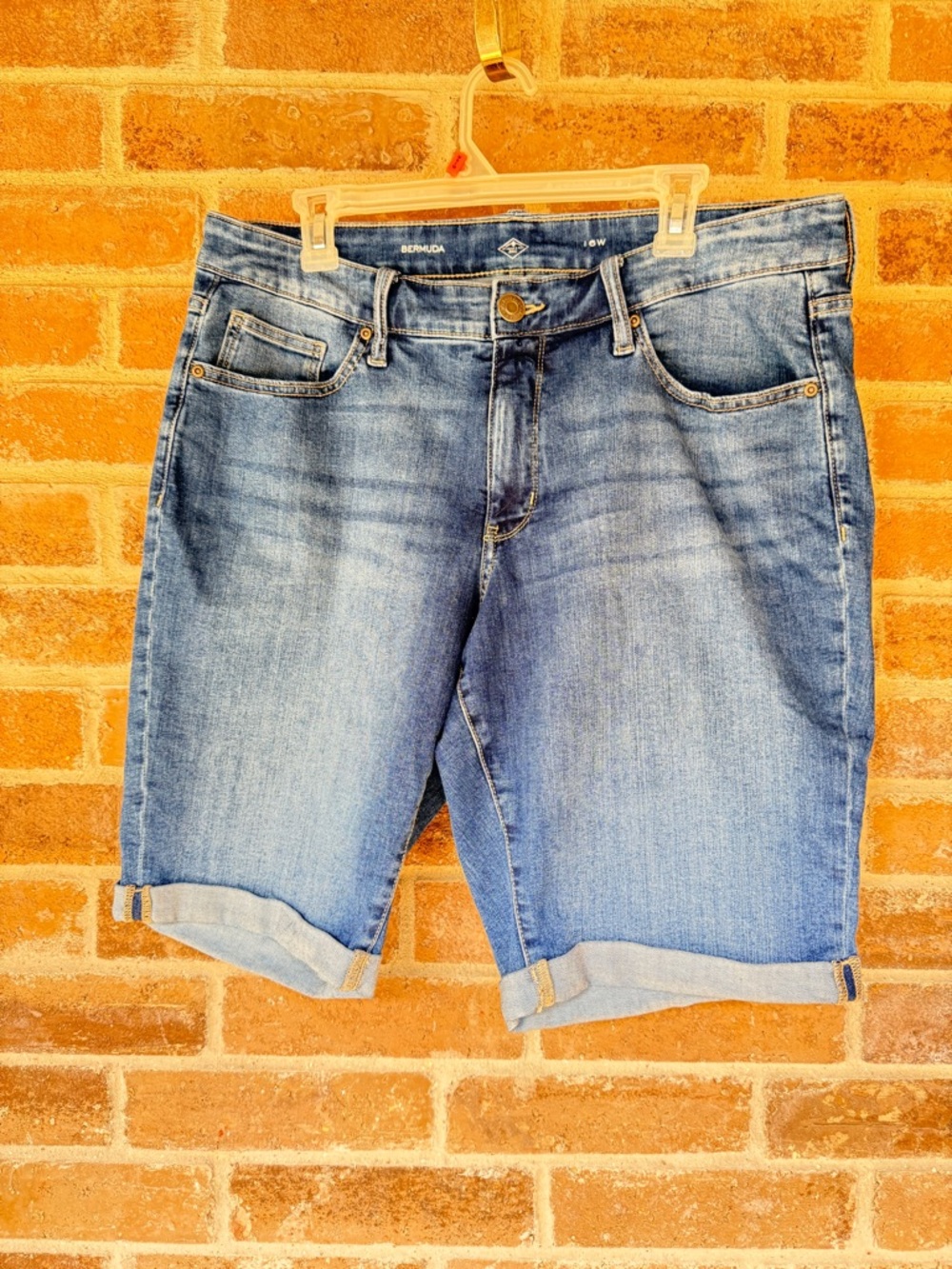 St. John's Bay Women's Blue Denim Jean Shorts